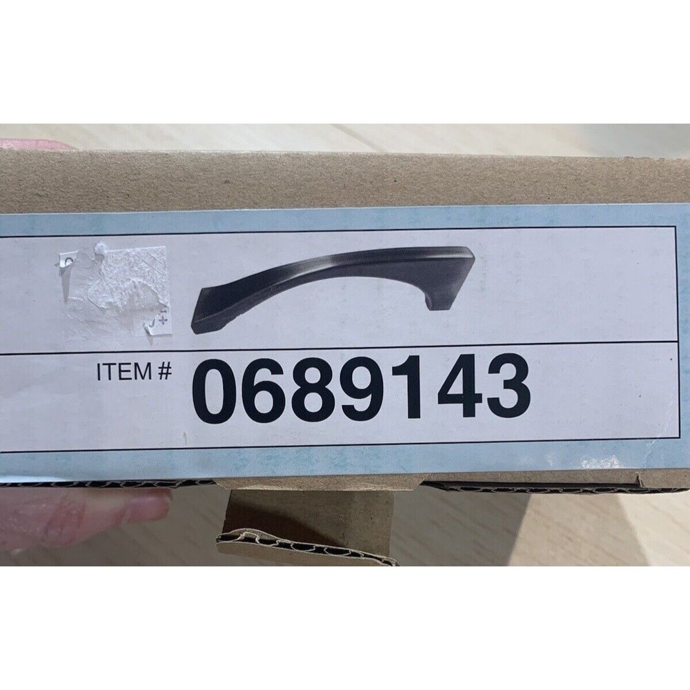 Allen+Roth 3.8 in. Black Satin Finish Cabinet Drawer Pull 0689143 NIP